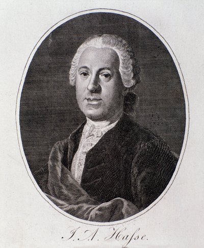 Johann Adolf Hasse portréja (metszet) alkotó: Unknown artist