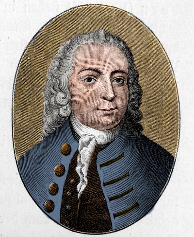 Johann Christian Gunther portréja. német költő (1695-1723). Metszés. alkotó: Unknown artist