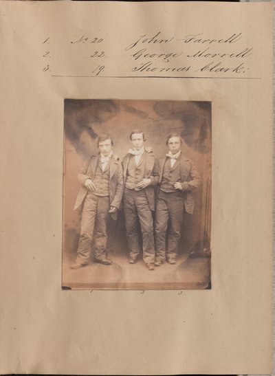 [John Farrell, George Morrell és Thomas Clark portréja] alkotó: Unknown artist