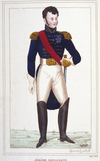 Jêrome Bonaparte portréja 1784-1860, 1830-as metszet alkotó: Unknown artist