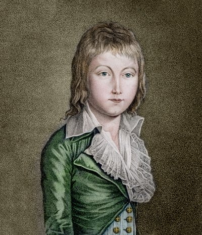 XVII LOUIS (1785-1795), a francia dauphin portréja Litográfia alkotó: Unknown artist