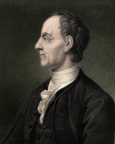 Leon (Leonhard) Euler (1707-1783) svájci matematikus portréja - metszet - XIX. alkotó: Unknown artist