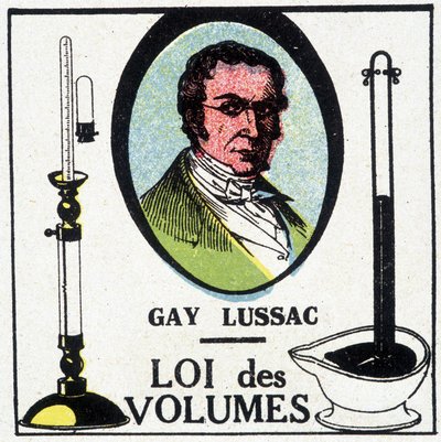 Louis-Joseph Gay-Lussac (Louis Joseph Gay Lussac) (1778-1818), francia fizikus és vegyész portréja, akit a térfogatok törvénye képvisel. alkotó: Unknown artist