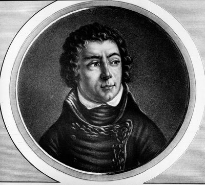 Louis Alexandre (Louis-Alexandre) Berthier (1753-1815), Neuchatel hercegének, Franciaország marsalljának portréja - Metszet a „"A francia forradalom történelmi festményeinek teljes gyűjteménye, három kötetben" című kötetbe. alkotó: Unknown artist