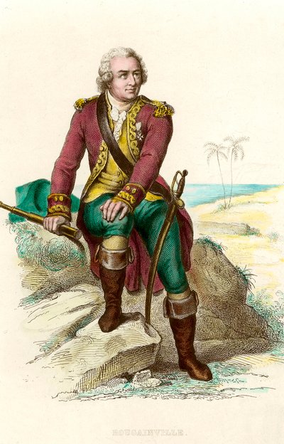 Louis Antoine, Bougainville grófja (1729-1811) francia navigátor portréja. századi metszet. Coll. Megy. alkotó: Unknown artist
