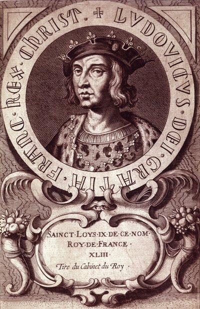 IX. Lajos vagy Szent Lajos (1214-1270) portréja. alkotó: Unknown artist