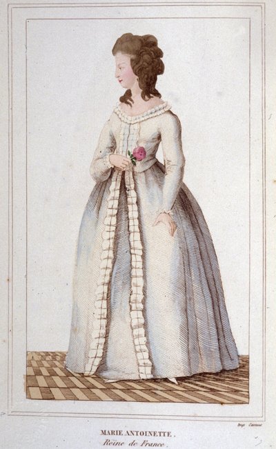 Marie Antoinette (1755-1793) portréja, vésett 1830 alkotó: Unknown artist