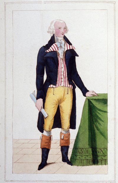 Maximilian Robespierre (1758 - 1794) 1830-as metszet portréja alkotó: Unknown artist