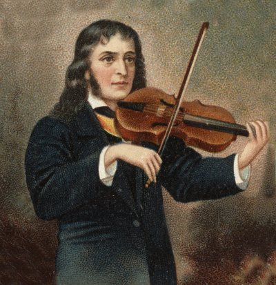 Nicolo Paganini (1782-1840) olasz hegedűművész portréja. alkotó: Unknown artist