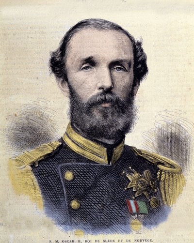 II. Oscar (1829-1907), svéd és norvég király portréja. alkotó: Unknown artist
