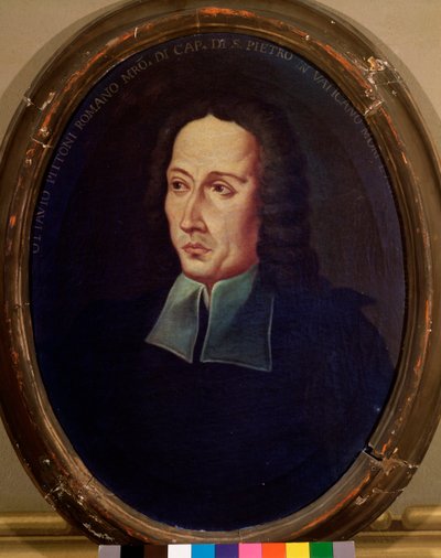 Ottavio Pitoni (1657-1743) olasz zeneszerző Anonymous festmény portréja. 18. századi Bologna, polgári zenei múzeum alkotó: Unknown artist