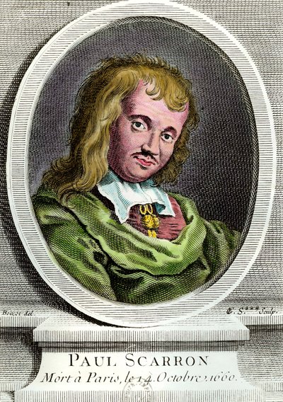 Paul Scarron (1610-1660) francia író portréja. 17. századi metszet. Magángyűjtemény. alkotó: Unknown artist