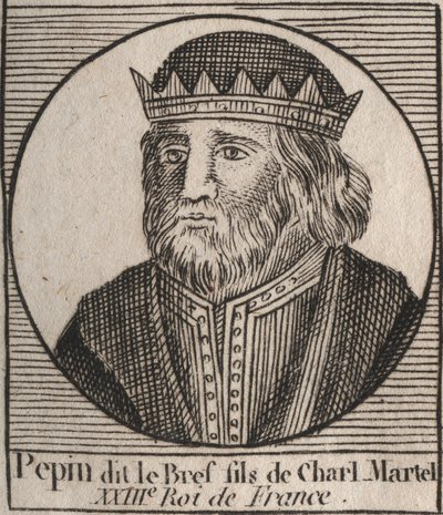 Pepin III portréja ebben a Pepin le Briefben alkotó: Unknown artist