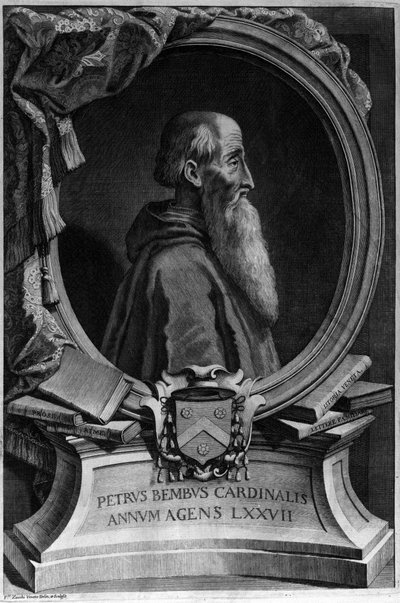 Pietro Bembo (1470-1547) olasz bíboros és humanista portréja. alkotó: Unknown artist