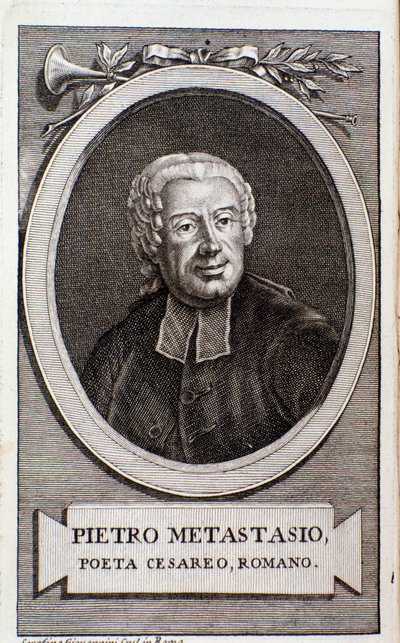 Pietro Metastasio portréja (metszet) alkotó: Unknown artist