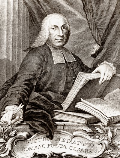 Pietro Trapassi portréja, Pietro Metastasio (Metastasio) (1698-1782) olasz költő és librettista alkotó: Unknown artist