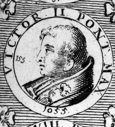 II. Viktor pápa portréja (vagy 2. Viktor 1057-ben halt meg). alkotó: Unknown artist