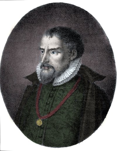 Roland de Lassus (Orlandus vagy Orlando di Lasso, 1531-1594 körül), francia-flamand zeneszerző portréja. alkotó: Unknown artist