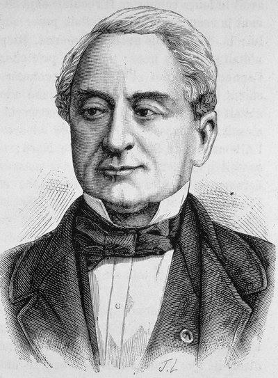 Schneider portréja. A 19. század végi metszet a „Histoire de France”-ban, H. Martintól. alkotó: Unknown artist