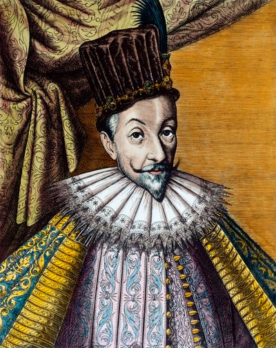 III Vasa Zsigmond (1566-1632), lengyel (1587-1632) és svéd király (1592-1599) portréja. 17. századi metszet. Coll. Megy. alkotó: Unknown artist