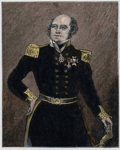 Sir John Franklin (1786-1847) haditengerészeti tiszt és brit felfedező portréja. alkotó: Unknown artist