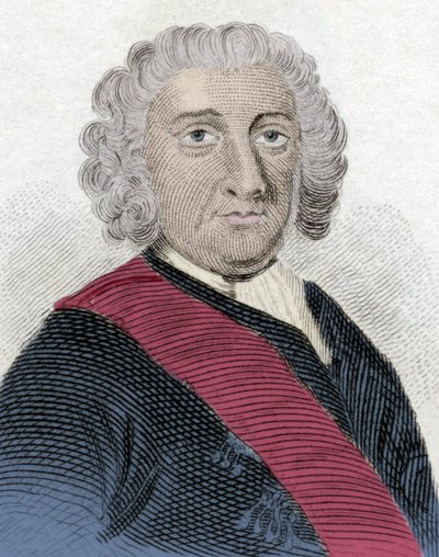 Sir Peter Warren (1703-1752) angol admirális portréja. alkotó: Unknown artist