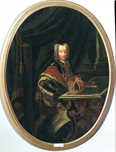 Savoyai II. Viktor Emánuel, Szardínia utolsó és Olaszország első királyának portréja (olajfestmény) alkotó: Unknown artist
