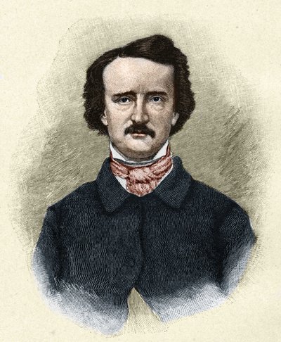 Edgar Allan Poe (1809-1849) amerikai író portréja. alkotó: Unknown artist