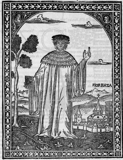 Francesco Petrarca olasz költő portréja (Petrarque alkotó: Unknown artist