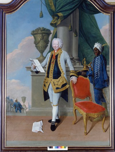 Antonio Litta márki (1700 - 1770), a császár bensőséges tanácsadójának portréja. Névtelen festmény. Private Coll. Milánó alkotó: Unknown artist