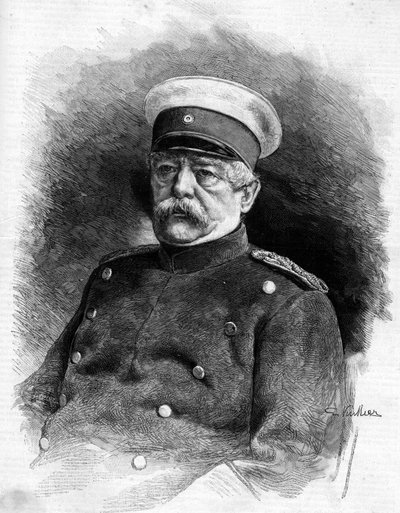 Bismarck hercegének portréja (1815 - 1898). alkotó: Unknown artist