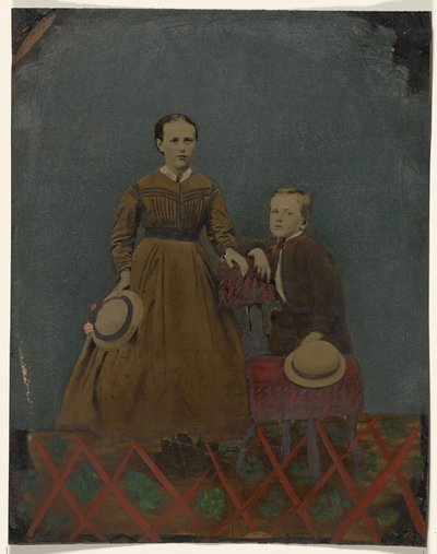 [Fiatal fiú és lány portréja] alkotó: Unknown artist