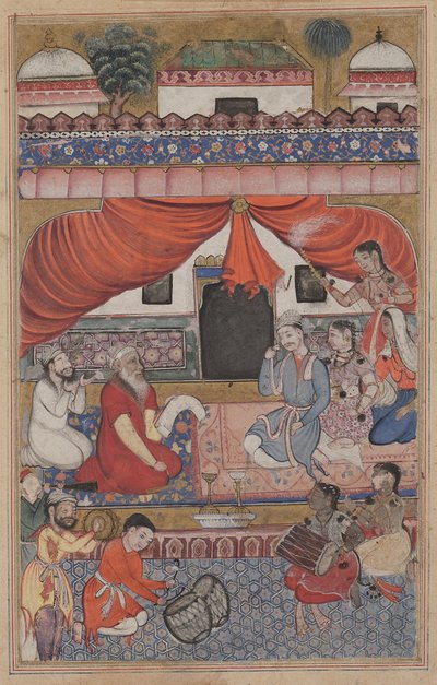 Felkészülés Mahmuda és az ifjú vezír házasságára, egy Tuti-namából (Papagáj meséi): Harmincharmadik éjszaka alkotó: Unknown artist