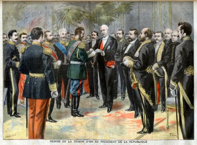 Az Aranygyapjú átadása Felix Faure köztársasági elnöknek alkotó: Unknown artist