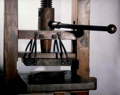 Sajtó: Johannes Gensfleisch Gutenberg (1400-1468) alkotó: Unknown artist
