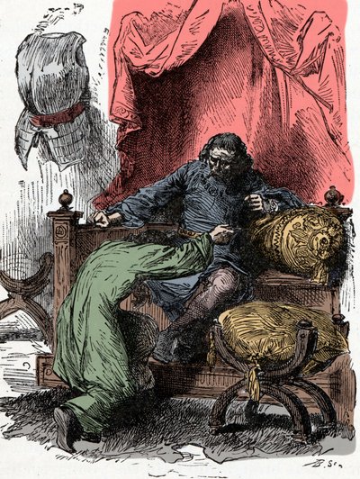 Henrik herceg az életét ajánlja fel, amikor apja kételkedik hűségében a korona visszaadásakor – Henrik herceg (más néven Bollingbroke, IV. Henrik Anglia alkotó: Unknown artist