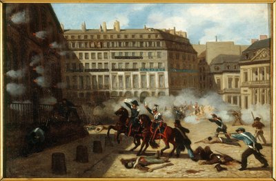 Víztorony bejárata, Place du Palais-Royal, február 24. alkotó: Unknown artist
