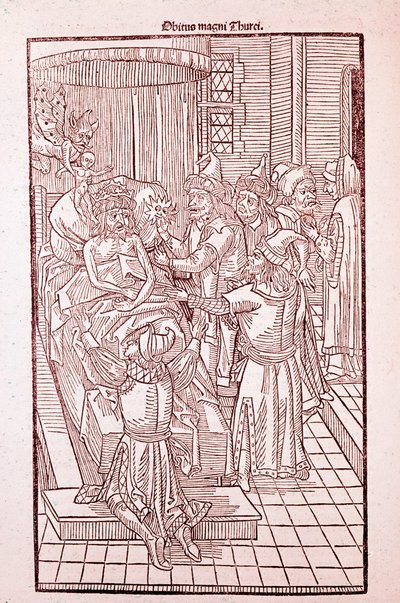 Valószínűleg II. Mehmed szultán 1481-ben (metszet alkotó: Unknown artist