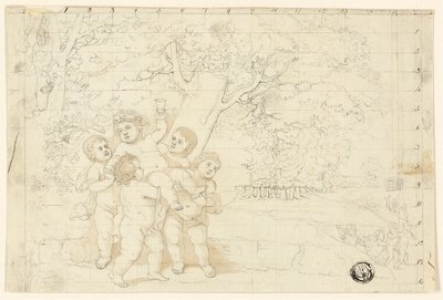 Putti Fiatal Bacchust hordozó alkotó: Unknown artist