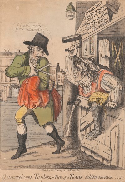A veszekedő Taylorok, avagy a két üzletember ritkán ért egyet alkotó: Unknown artist