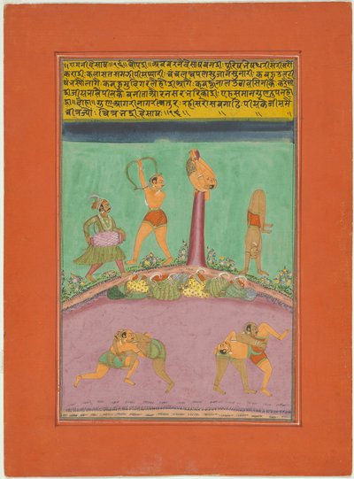 Ragini Desakh, oldal egy Jaipur Ragamala készletből alkotó: Unknown artist