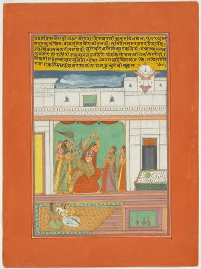 Ragini Desavaradi, oldal egy Jaipur Ragamala készletből alkotó: Unknown artist