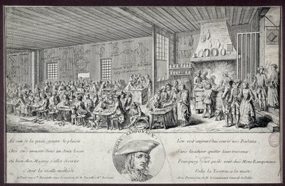 Ramponaux taverna Ezt a népszerű kabarét Jean Ramponaux (Ramponneau vagy Ramponeau) alapította alkotó: Unknown artist
