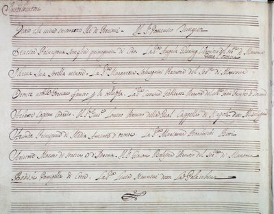 Giuseppe Aldrovandini Darius koronázása című operájának önéletrajza (1703) alkotó: Unknown artist