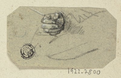 Jobb kézzel tartott rajzeszköz alkotó: Unknown artist