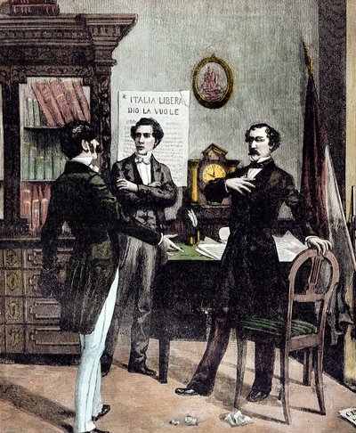 Risorgimento: Milánó öt napja (Cinque giornate di Milano) (1848. március 18-22.): ez az 1848-as forradalmak (az első olasz függetlenségi háború része) egyik első epizódja, amely a milánóiak felemelkedését jelentette. ellen felkelő lakosság alkotó: Unknown artist