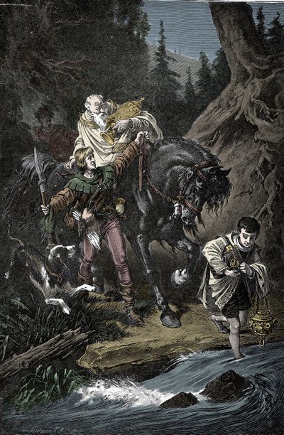 Habsburg Rudolf és a pap – I. Rodolf a Szent Birodalomból (Habsburgi Rodolf IV. alkotó: Unknown artist