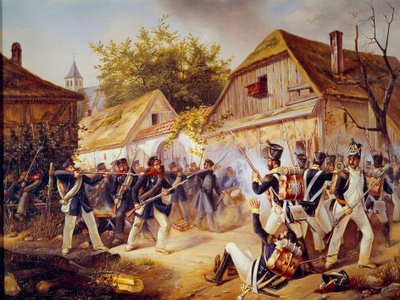 Orosz hadjárat: „” Vandamme csapatainak feladása a culmi csatában (Kulm) 1813.08.30-án”” 1813 Párizs, Armee Múzeum alkotó: Unknown artist