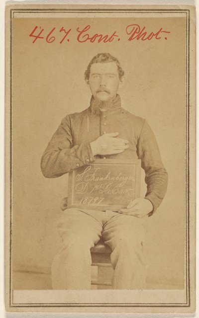[S. Frankenberger D. 1. Pa. Cav. 18797, polgárháborús áldozat] alkotó: Unknown artist