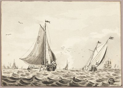 Vitorlások a tengeren alkotó: Unknown artist